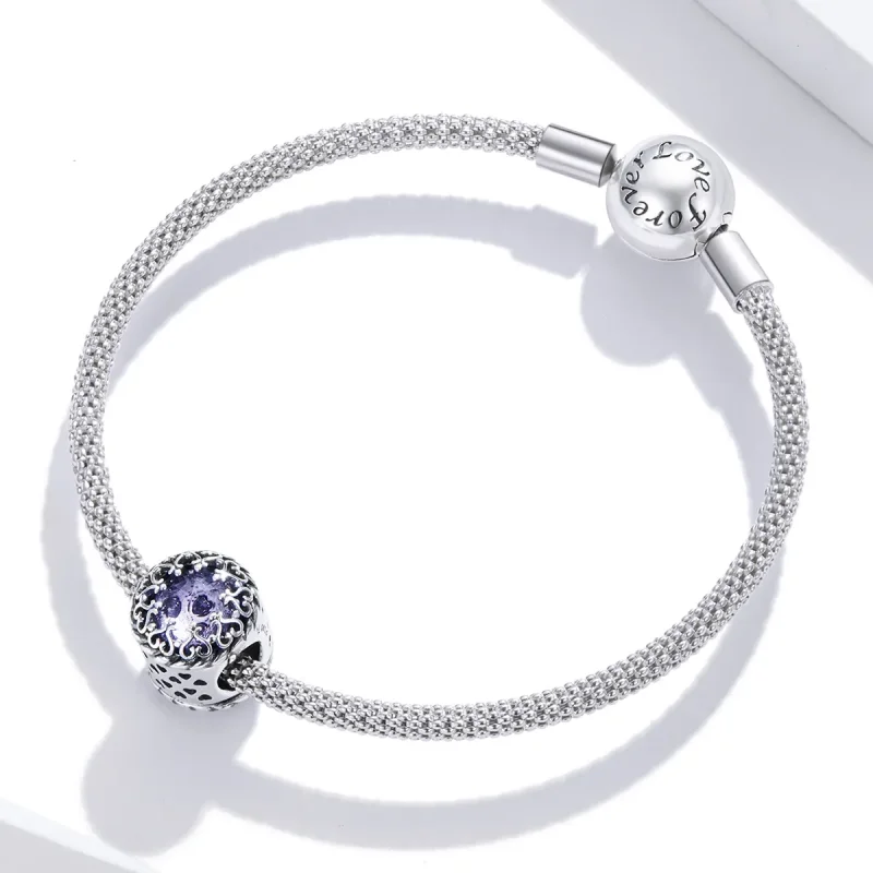 (image for) Pandora Style Silver Beauty Lasts Forever Charm - SCC1791 - View 3