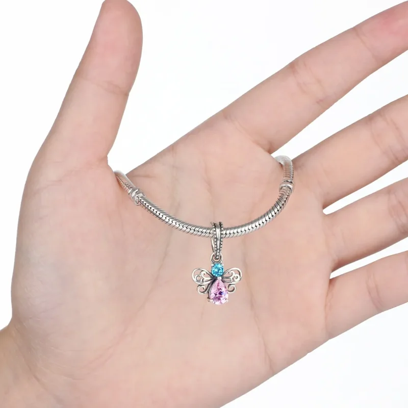 (image for) Pandora Style Silver Bee Dangle - SCC046 - View 2
