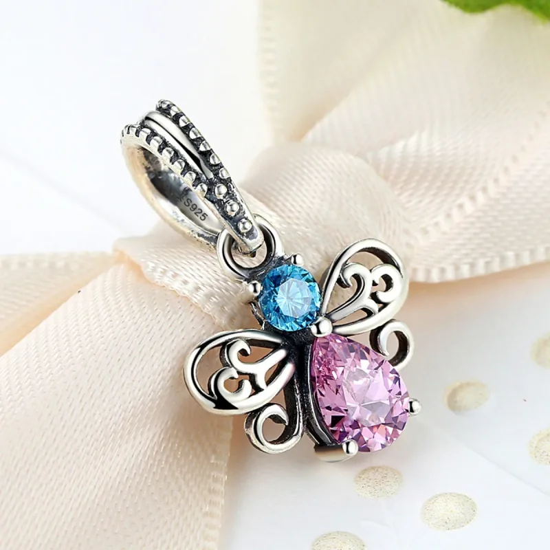 (image for) Pandora Style Silver Bee Dangle - SCC046 - View 4
