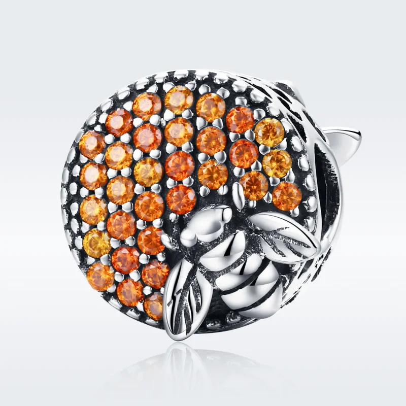 (image for) Pandora Style Silver Bee House Charm - SCC654 - View 2