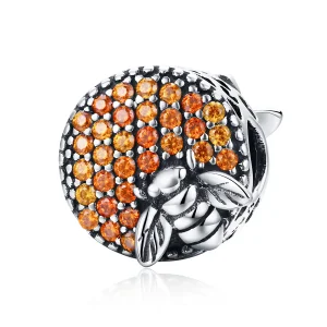 (image for) Pandora Style Silver Bee House Charm - SCC654