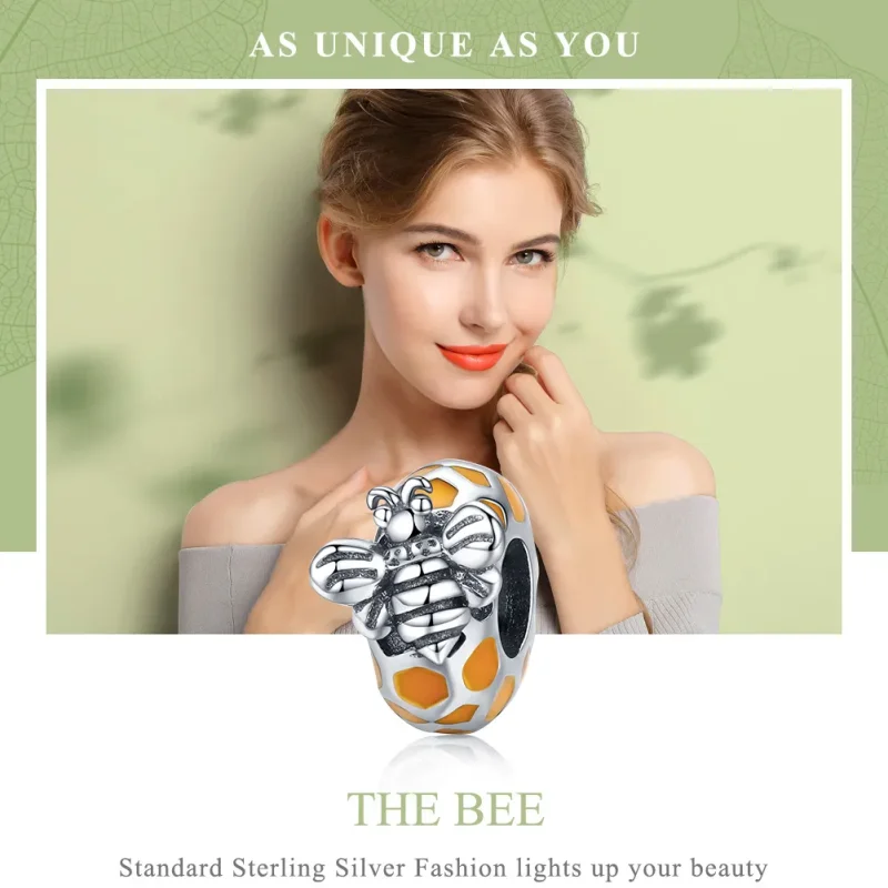 (image for) Pandora Style Silver Bee Spacer - SCC1102 - View 2