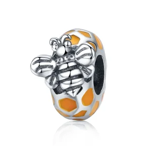 (image for) Pandora Style Silver Bee Spacer - SCC1102
