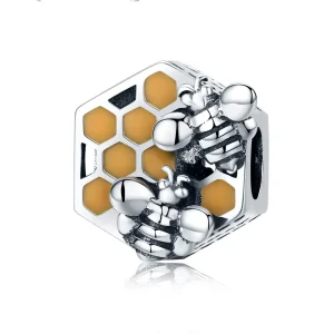(image for) Pandora Style Silver Beehive Charm - SCC500
