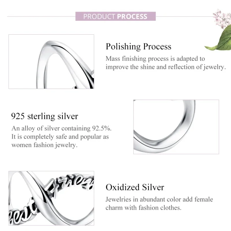 (image for) Pandora Style Silver Best Friends Forever Charm - SCC1344 - View 8