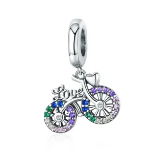 (image for) Pandora Style Silver Bicycle Dangle - SCC1082
