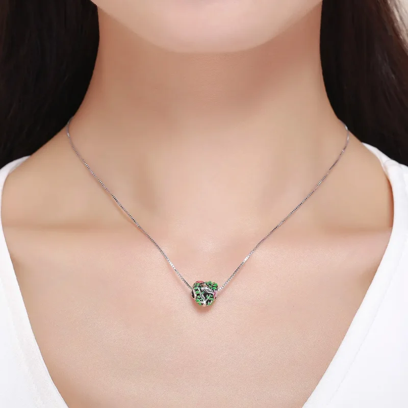 (image for) Pandora Style Silver Birds In The Forest Charm - SCC647 - View 6