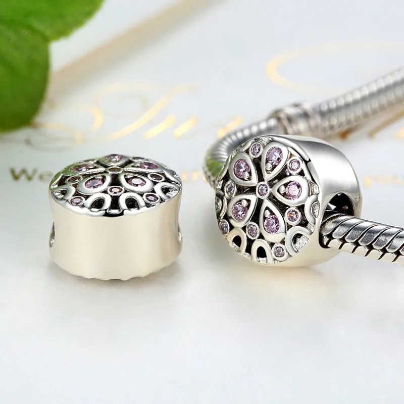 (image for) Pandora Style Silver Blooming Charm - SCC053 - View 4