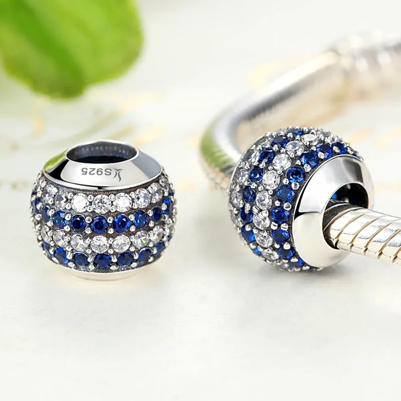 (image for) Pandora Style Silver Blue Coast Charm - SCC104 - View 3