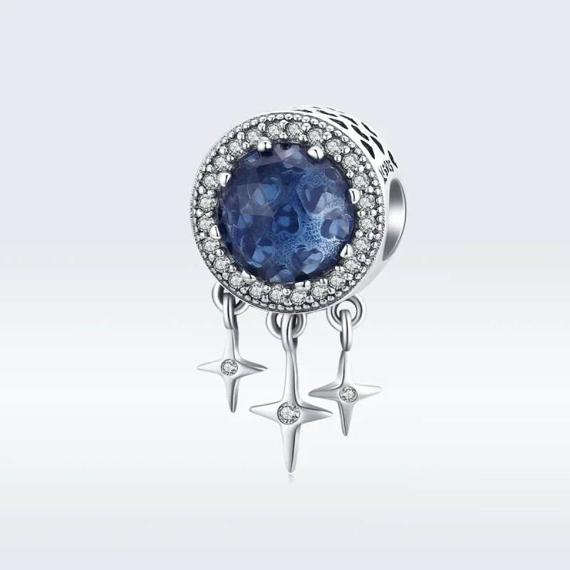 (image for) Pandora Style Silver Blue Star Charm - SCC1432 - View 5