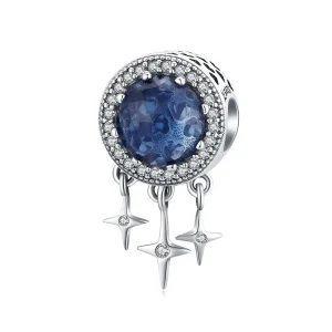 (image for) Pandora Style Silver Blue Star Charm - SCC1432