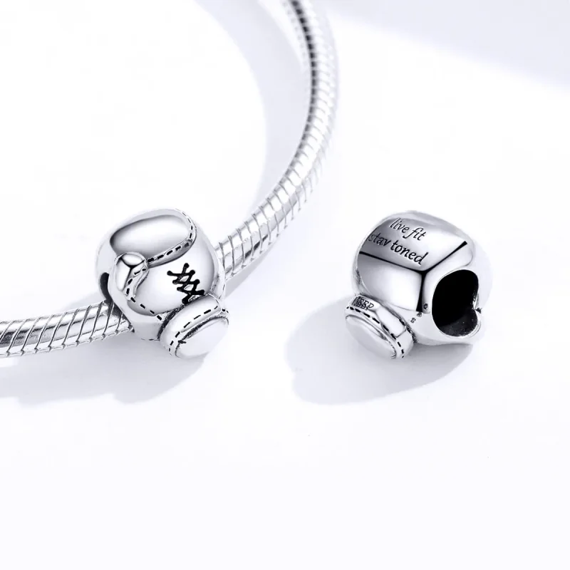 (image for) Pandora Style Silver Boxing Glove Charm - SCC1325 - View 4