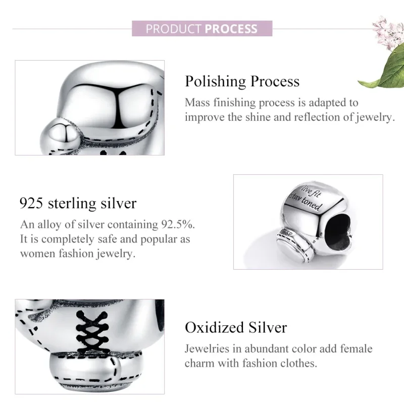(image for) Pandora Style Silver Boxing Glove Charm - SCC1325 - View 8