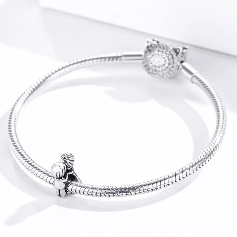 (image for) Pandora Style Silver Boy And Girl Dance Charm - SCC1565 - View 3