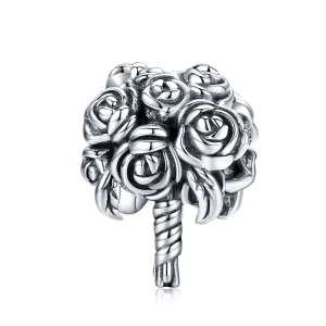 (image for) Pandora Style Silver Bridal Bouquet Charm - SCC1566