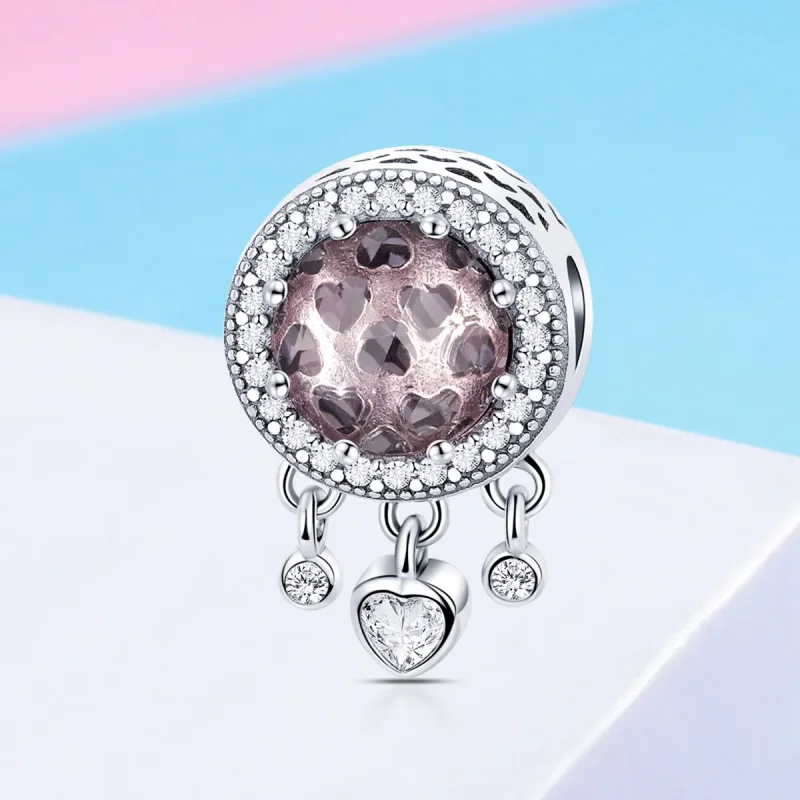 (image for) Pandora Style Silver Brilliant Heart Charm - SCC998 - View 2