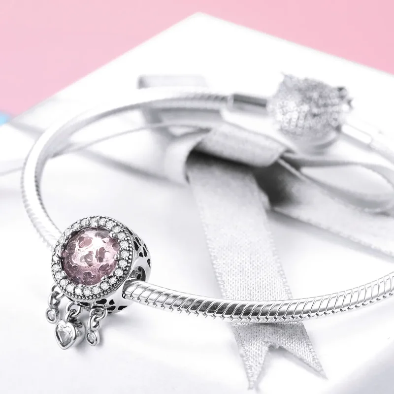(image for) Pandora Style Silver Brilliant Heart Charm - SCC998 - View 4