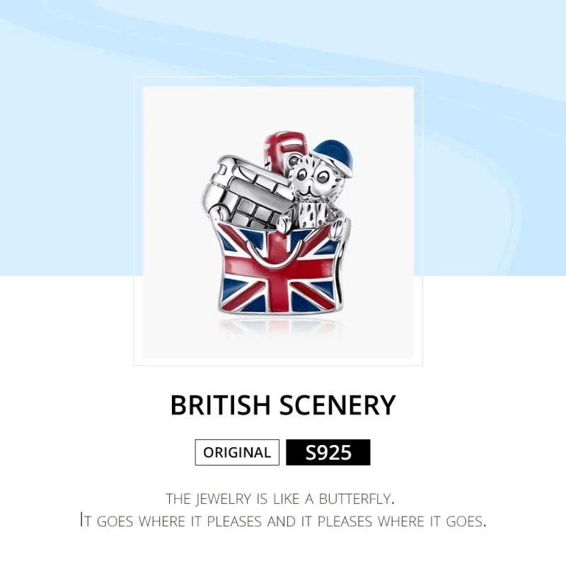 (image for) Pandora Style Silver British Gifts Charm - SCC1740 - View 6