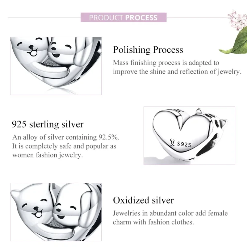 (image for) Pandora Style Silver Brother Charm - SCC1856 - View 6