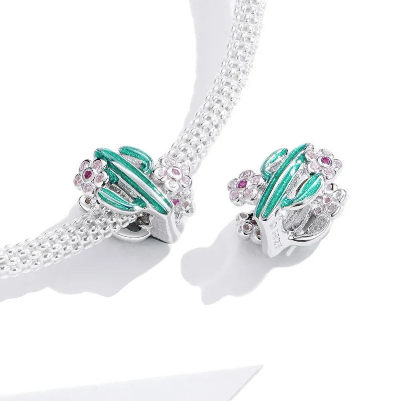 (image for) Pandora Style Silver Cactus Charm - BSC261 - View 4