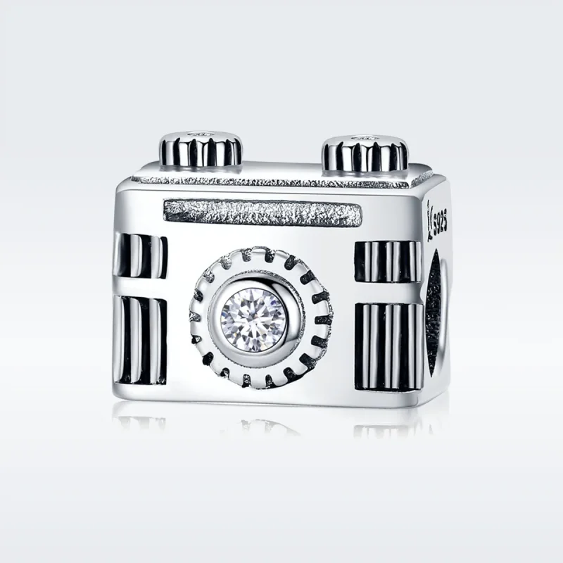 (image for) Pandora Style Silver Camera in Memory Charm - SCC516 - View 2