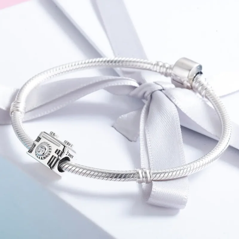 (image for) Pandora Style Silver Camera in Memory Charm - SCC516 - View 4