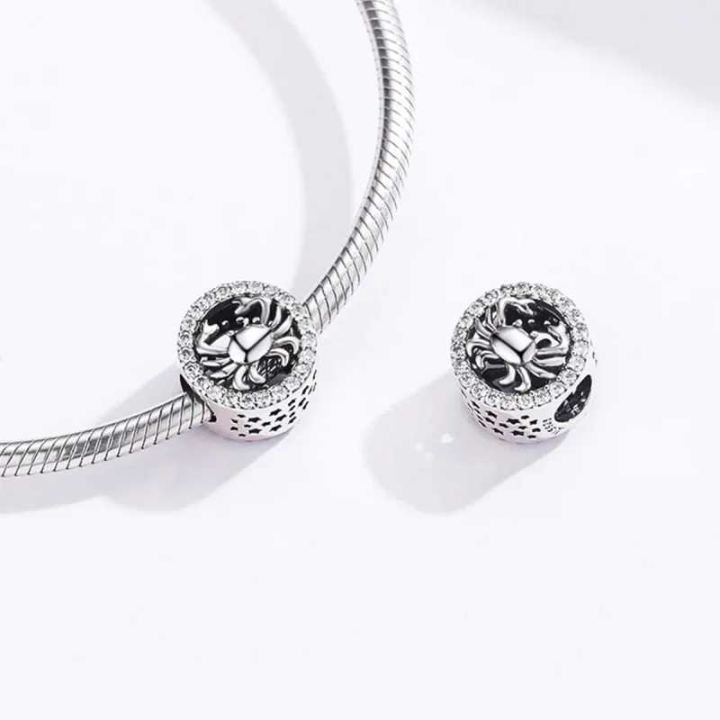 (image for) Pandora Style Silver Cancer Charm - SCC1213 - View 4