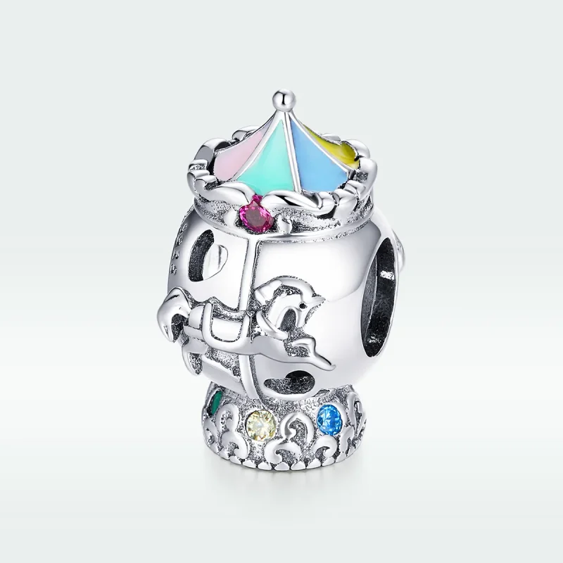 (image for) Pandora Style Silver Carousel Charm - SCC1499 - View 5