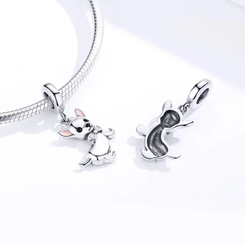(image for) Pandora Style Silver Chihuahua Dangle - SCC1317 - View 4