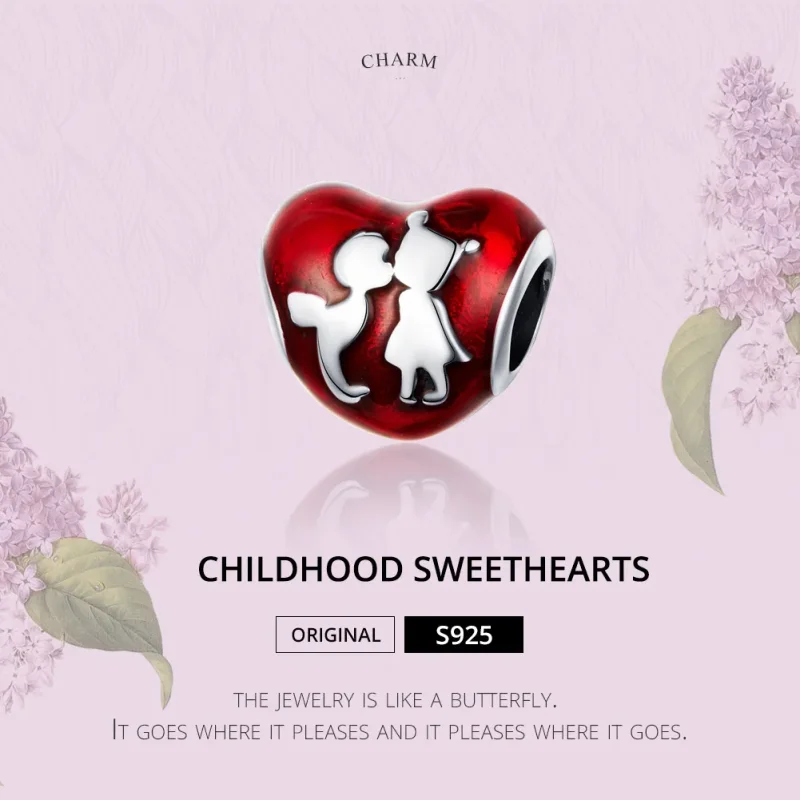 (image for) Pandora Style Silver Childhood Sweethearts Charm - SCC1187 - View 2