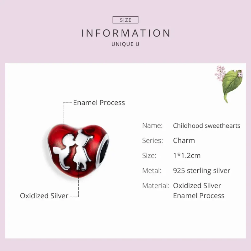 (image for) Pandora Style Silver Childhood Sweethearts Charm - SCC1187 - View 3