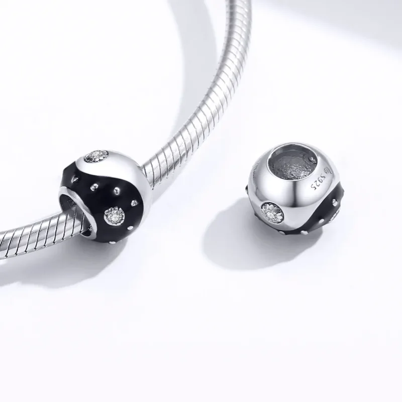 (image for) Pandora Style Silver Chinoiserie Yin Yang Charm - BSC192 - View 4