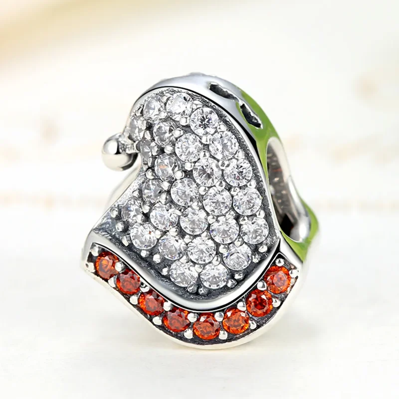 (image for) Pandora Style Silver Christmas Hat Charm - SCC071 - View 3