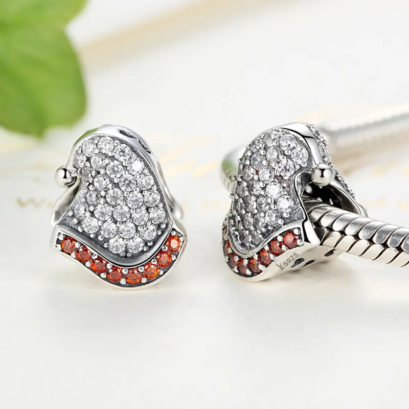 (image for) Pandora Style Silver Christmas Hat Charm - SCC071 - View 4