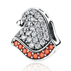 (image for) Pandora Style Silver Christmas Hat Charm - SCC071