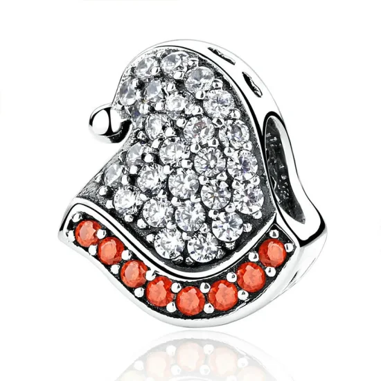 (image for) Pandora Style Silver Christmas Hat Charm - SCC071