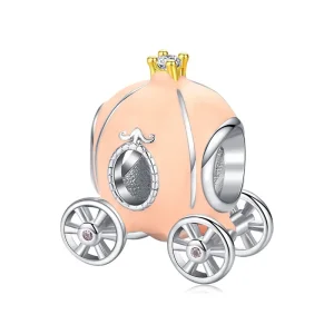 (image for) Pandora Style Silver Cinderella Carriage Charm - BSC135