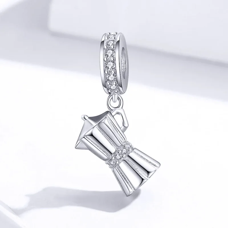 (image for) Pandora Style Silver Coffee Pot Dangle - SCC1287 - View 4