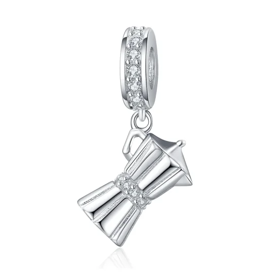 (image for) Pandora Style Silver Coffee Pot Dangle - SCC1287