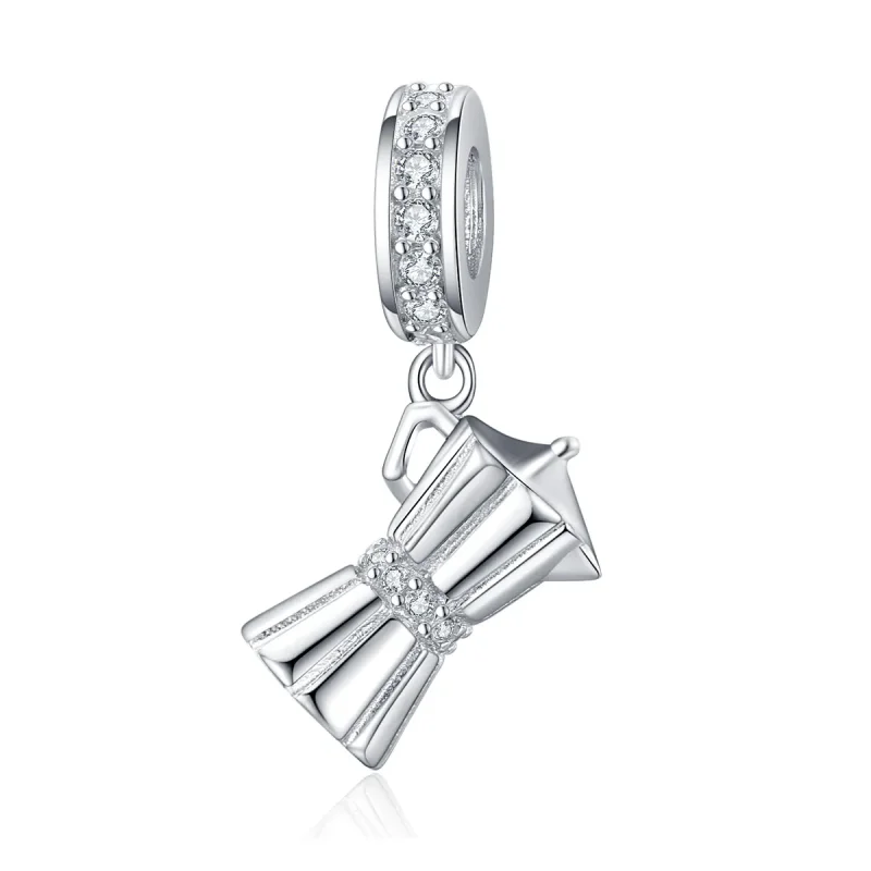 (image for) Pandora Style Silver Coffee Pot Dangle - SCC1287