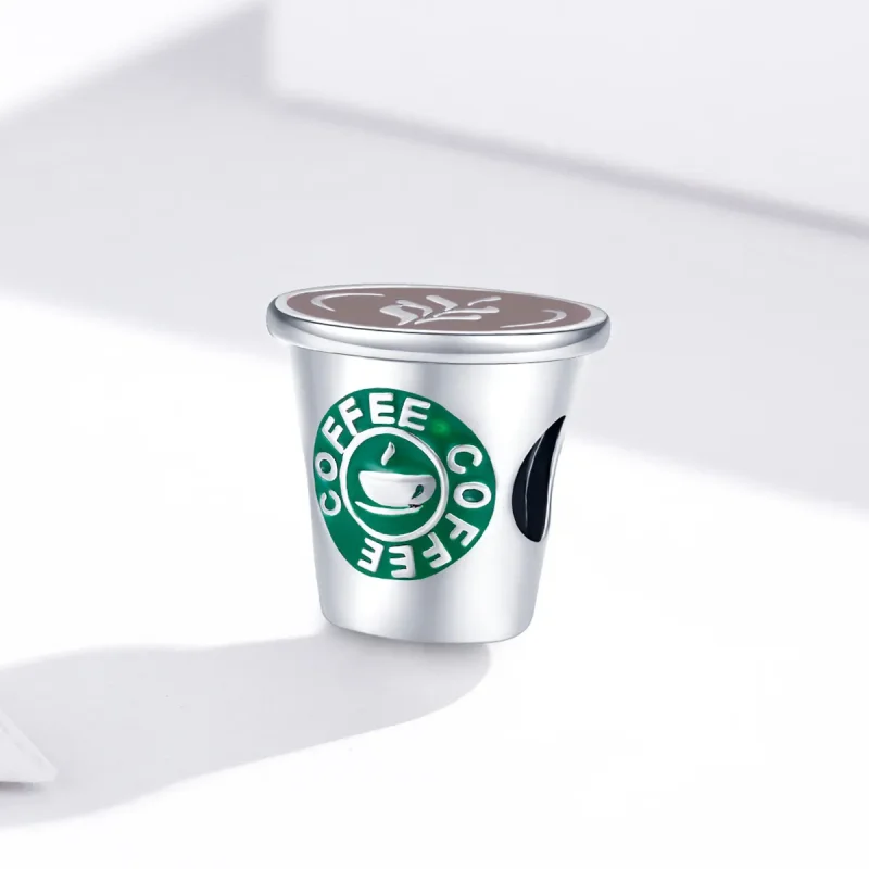 (image for) Pandora Style Silver Coffee Time Charm - SCC1545 - View 4