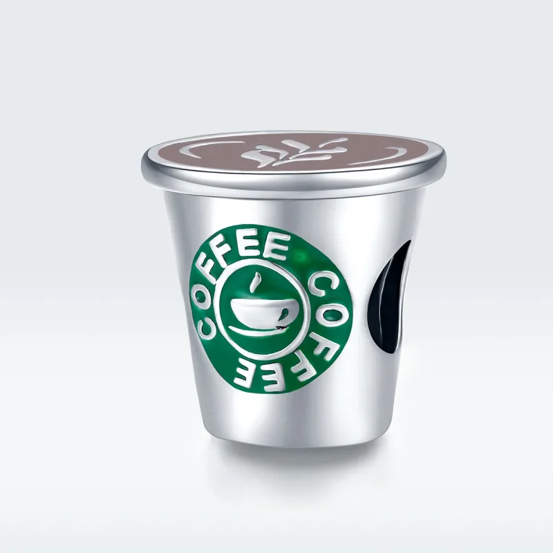 (image for) Pandora Style Silver Coffee Time Charm - SCC1545 - View 5