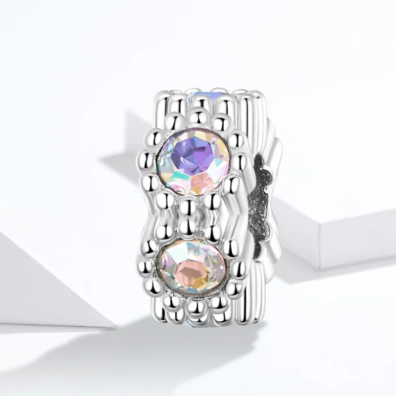 (image for) Pandora Style Silver Colorful Beads Spacer - SCC1309 - View 4