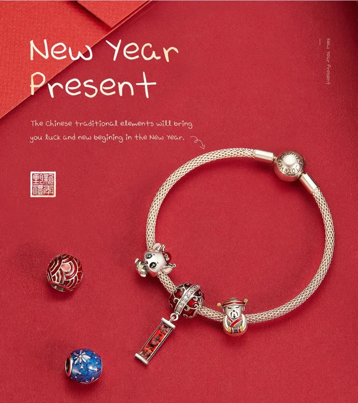 (image for) Pandora Style Silver Colorful Charm - BSC133 - View 7