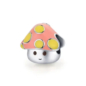 (image for) Pandora Style Silver Colorful Little Mushrooms Charm - SCC1853