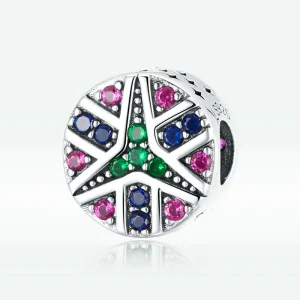 (image for) Pandora Style Silver Colorful Lucky Star Charm - SCC1683