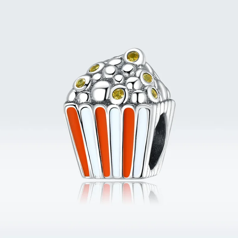 (image for) Pandora Style Silver Colorful Popcorn Charm - SCC1596 - View 5
