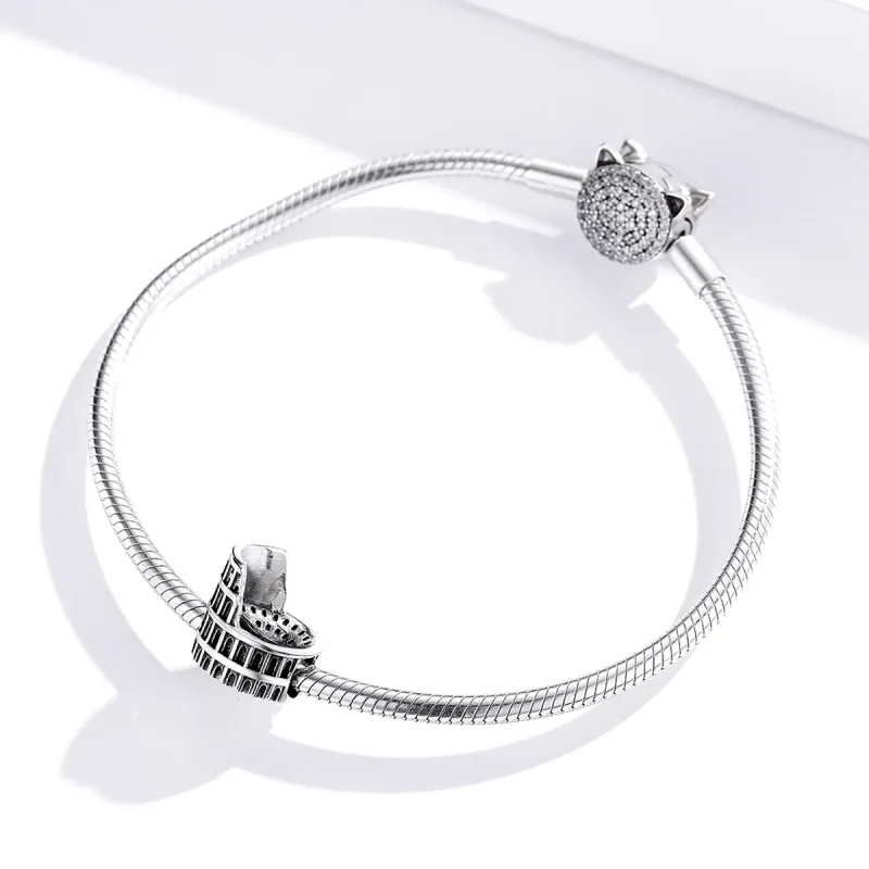 (image for) Pandora Style Silver Colosseum Charm - SCC1543 - View 2