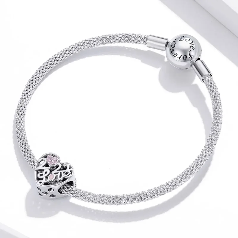 (image for) Pandora Style Silver Confession of Love 2021 Charm - SCC1743 - View 3