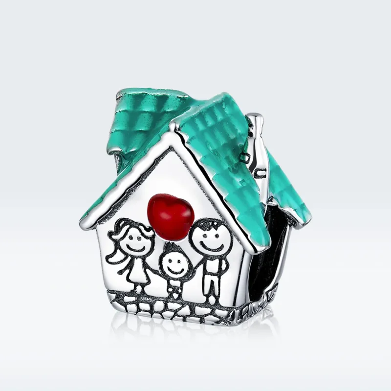 (image for) Pandora Style Silver Cozy Cottage Charm - SCC1518 - View 5